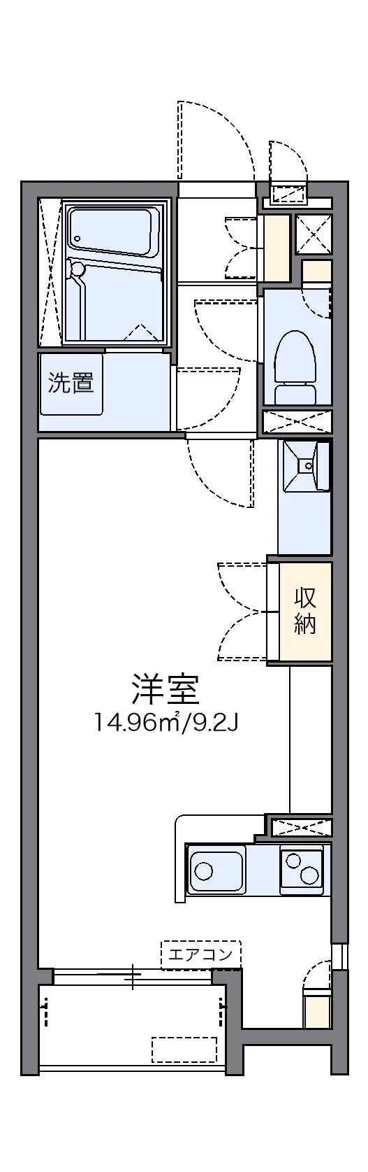 代表的な間取のため実際の間取とは異なる場合があります