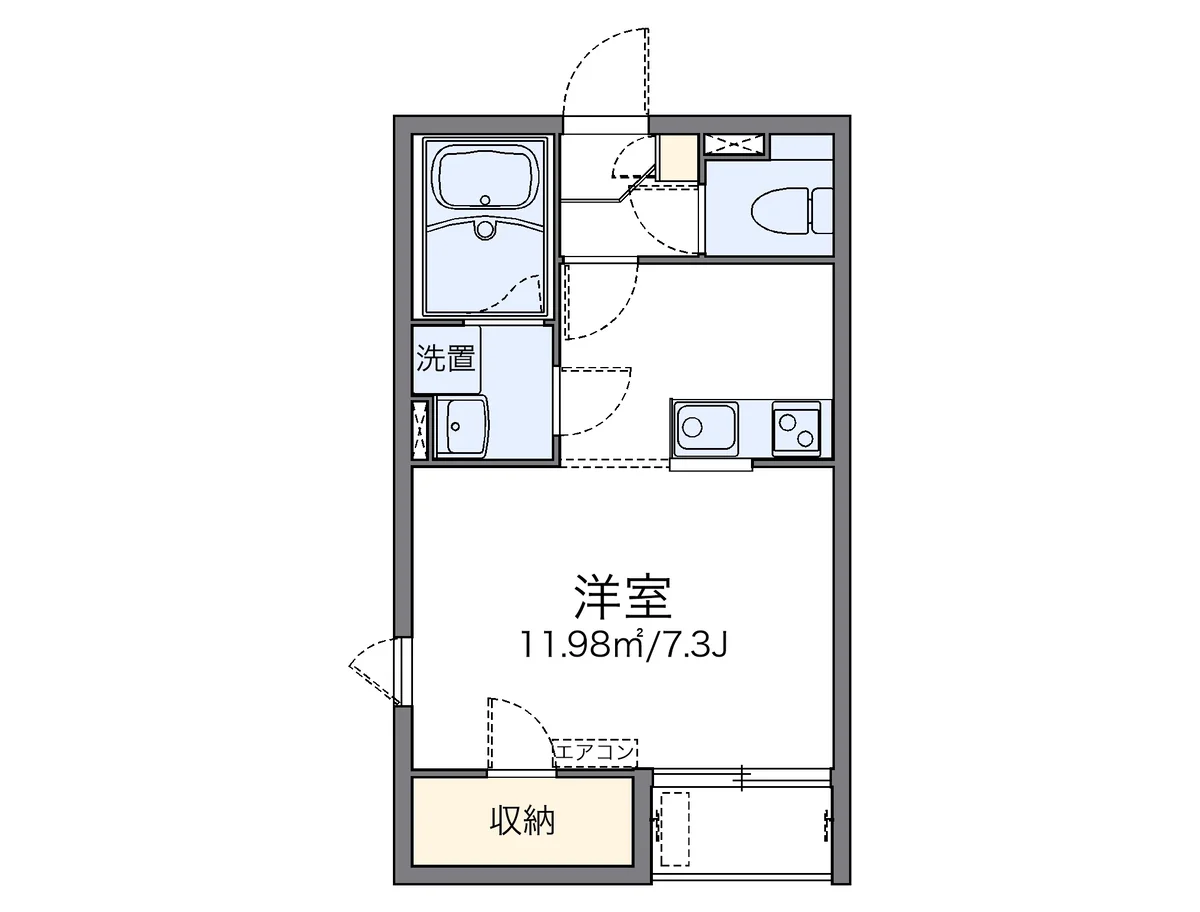 代表的な間取のため実際の間取とは異なる場合があります
