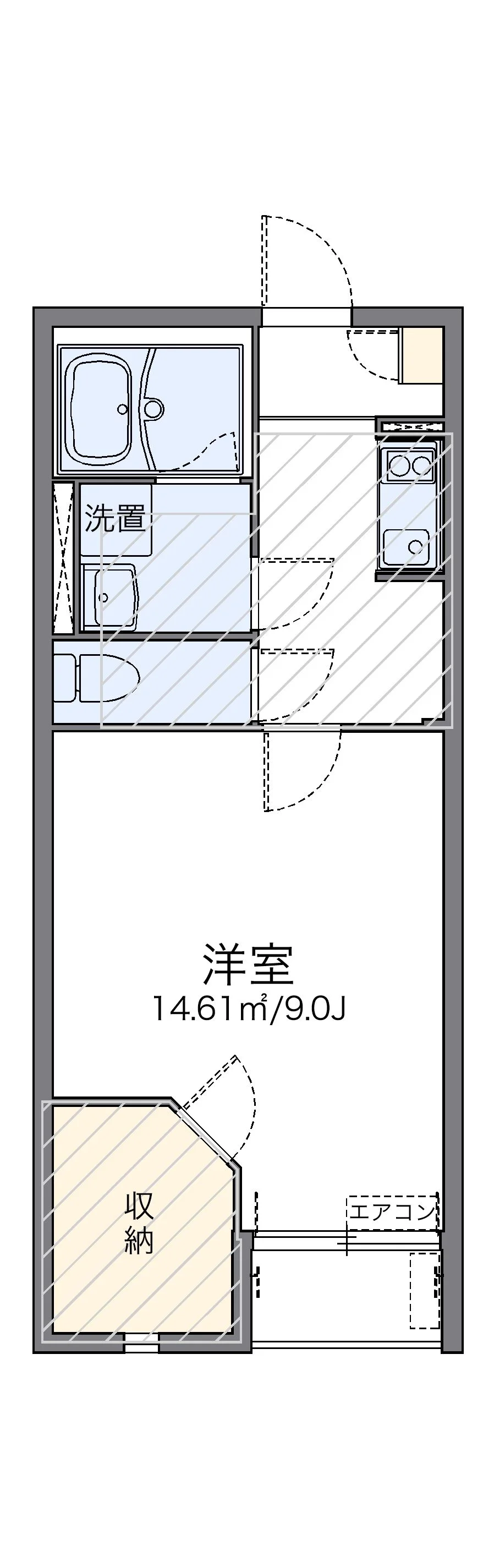 代表的な間取のため実際の間取とは異なる場合があります