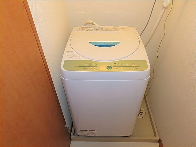 洗濯機も付いています