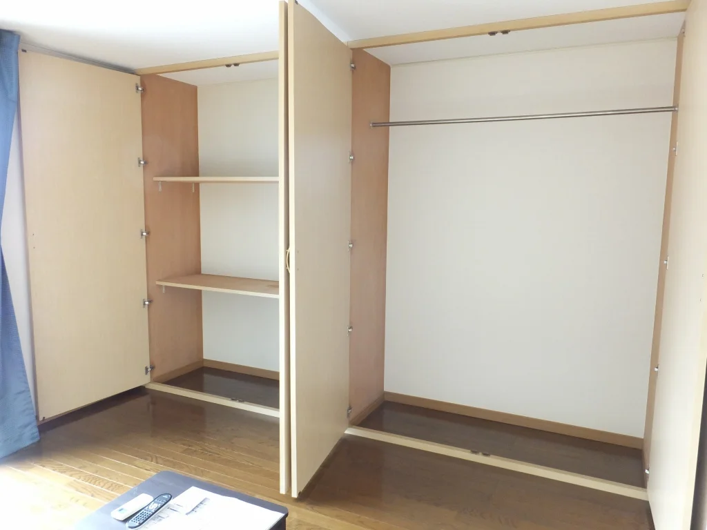 大型クローゼット付。