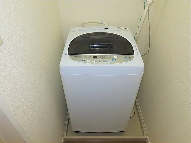 洗濯機も付いています
