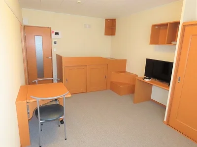 ハイベッドタイプのお部屋です