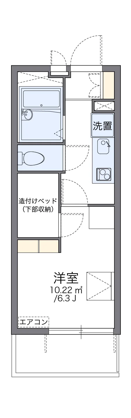 代表的な間取のため実際の間取とは異なる場合があります