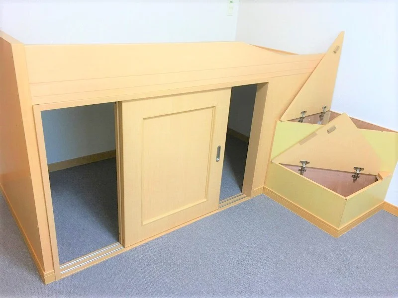 ベットの下も収納できます