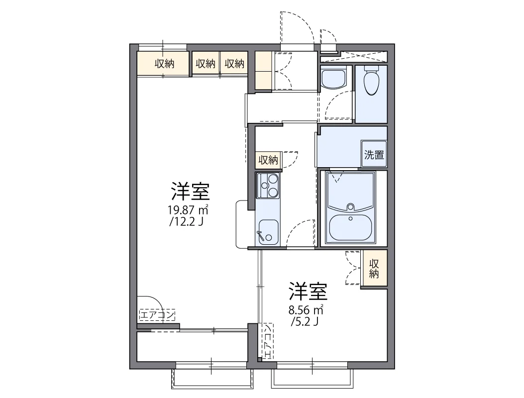 代表的な間取のため実際の間取とは異なる場合があります