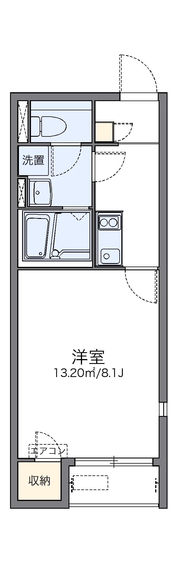 代表的な間取のため実際の間取とは異なる場合があります