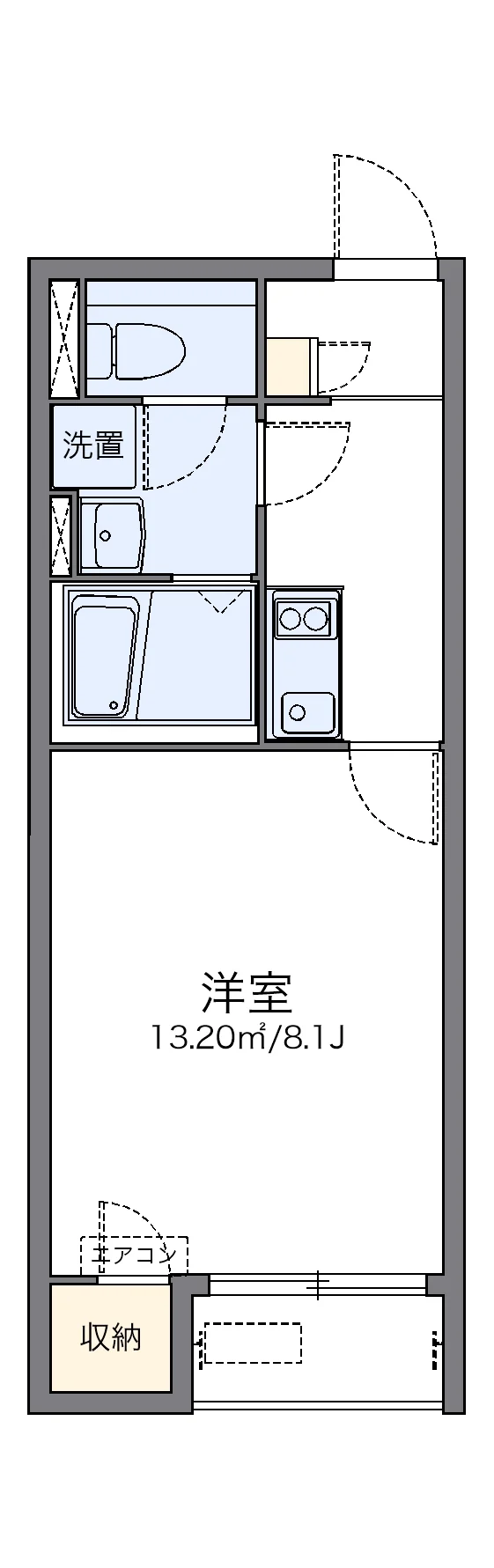代表的な間取のため実際の間取とは異なる場合があります