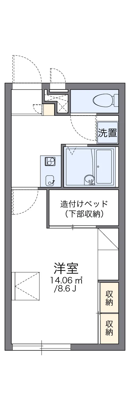 代表的な間取のため実際の間取とは異なる場合があります