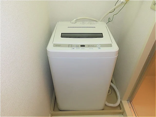洗濯機も付いています