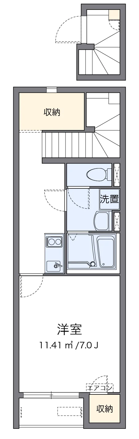 代表的な間取のため実際の間取とは異なる場合があります