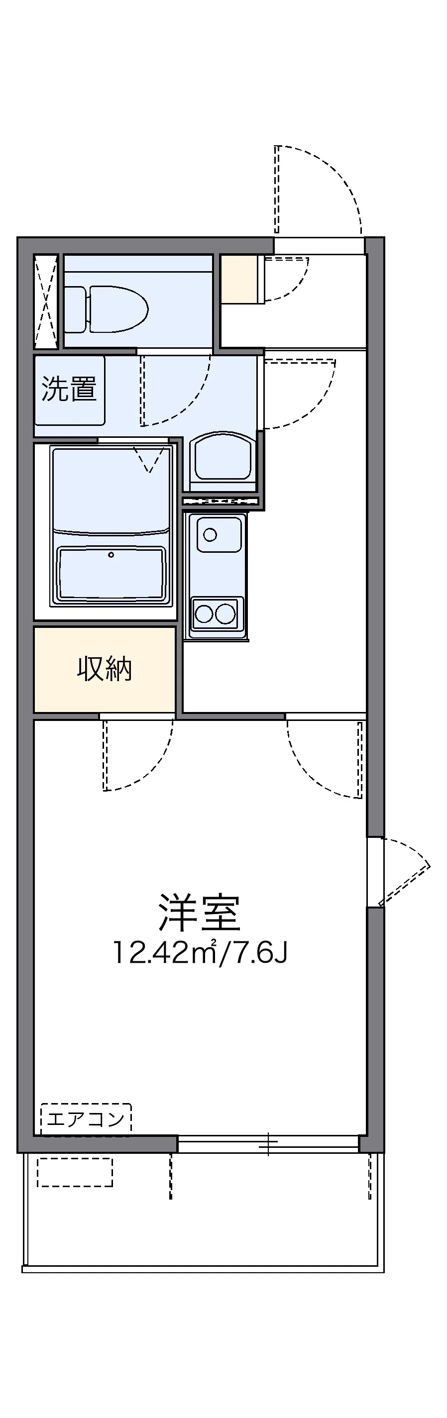 代表的な間取のため実際の間取とは異なる場合があります