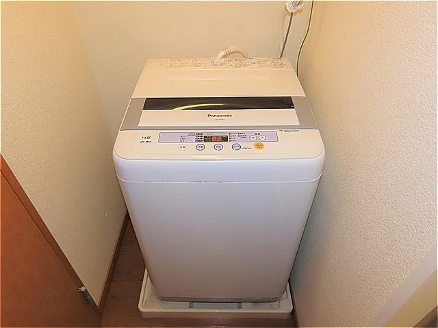 洗濯機も付いています