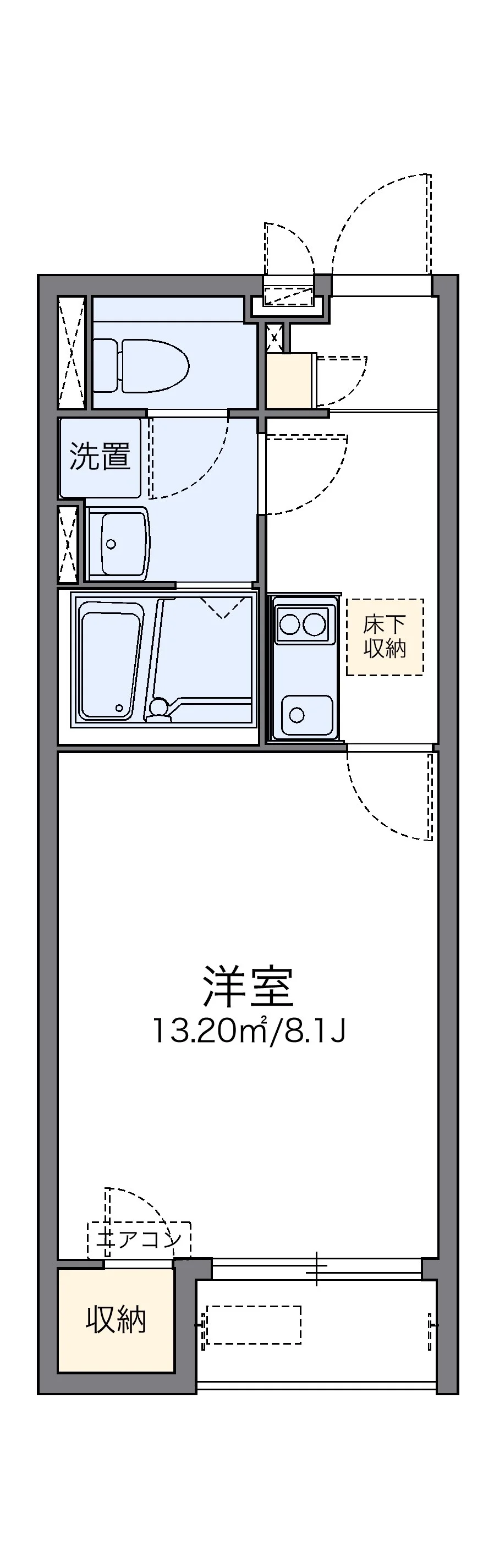 代表的な間取のため実際の間取とは異なる場合があります
