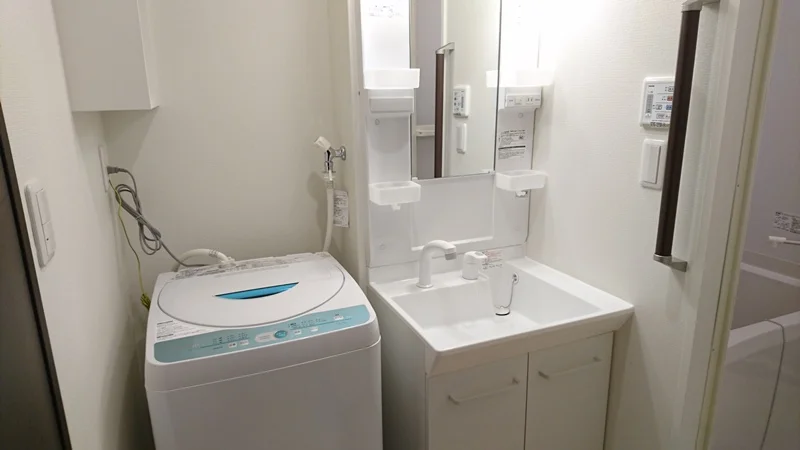 独立洗面台も完備