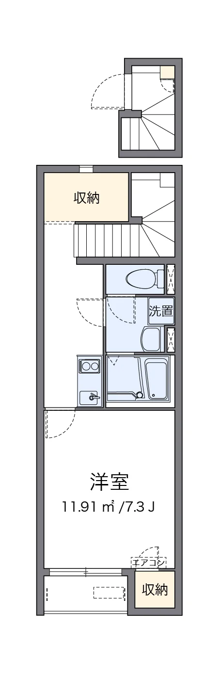 代表的な間取のため実際の間取とは異なる場合があります