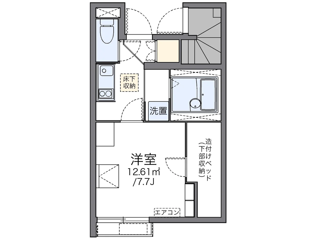 代表的な間取のため実際の間取とは異なる場合があります