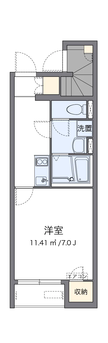 代表的な間取のため実際の間取とは異なる場合があります