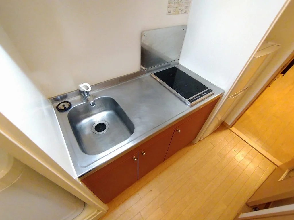 シングルレバー設置　シンク広めです♪