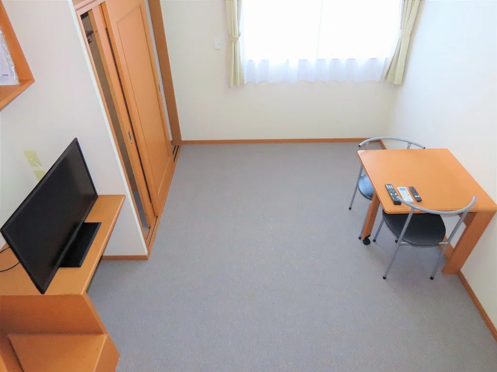 ベッド上からのアングルです