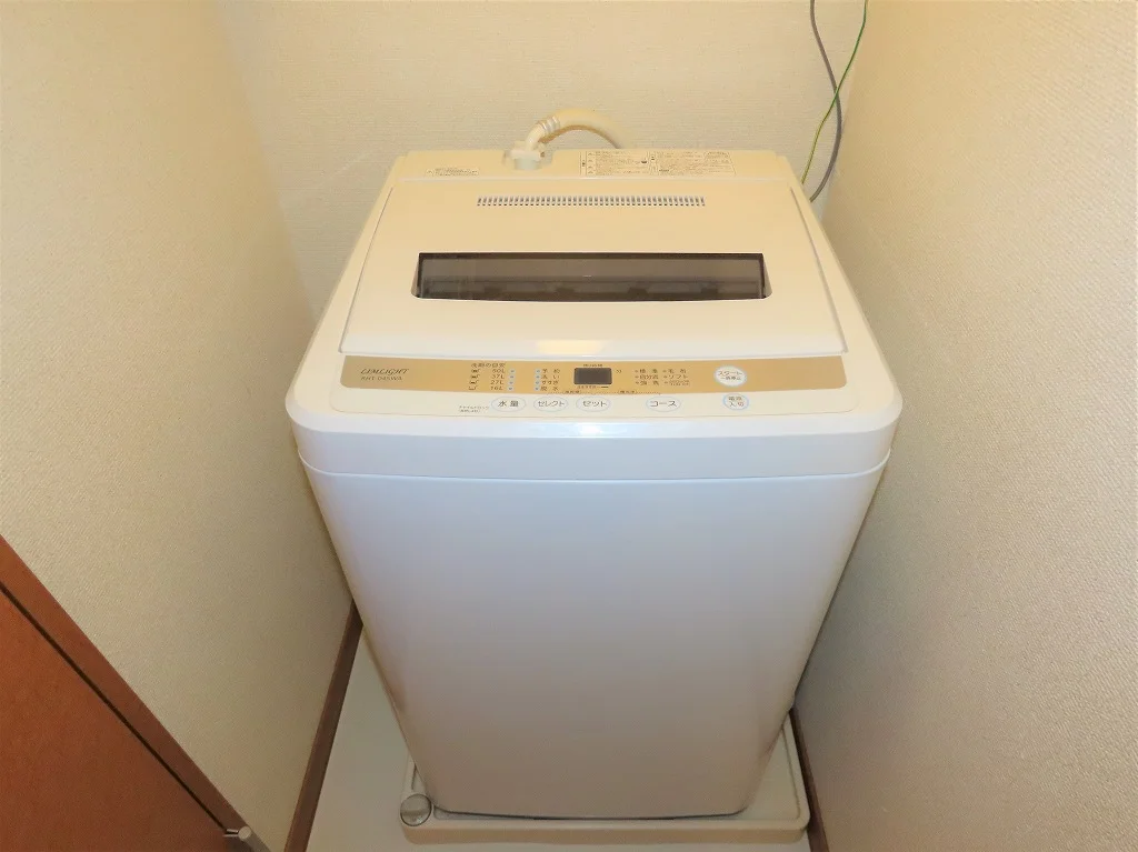 洗濯機も付いています