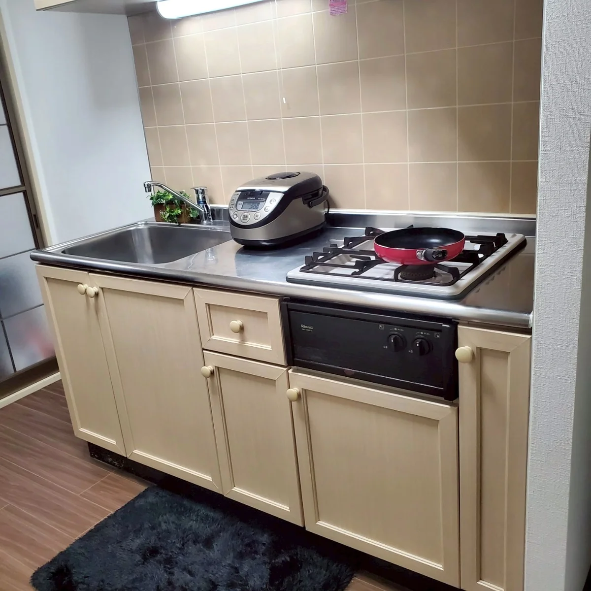 2口ガスコンロ🔥グリル付き♪