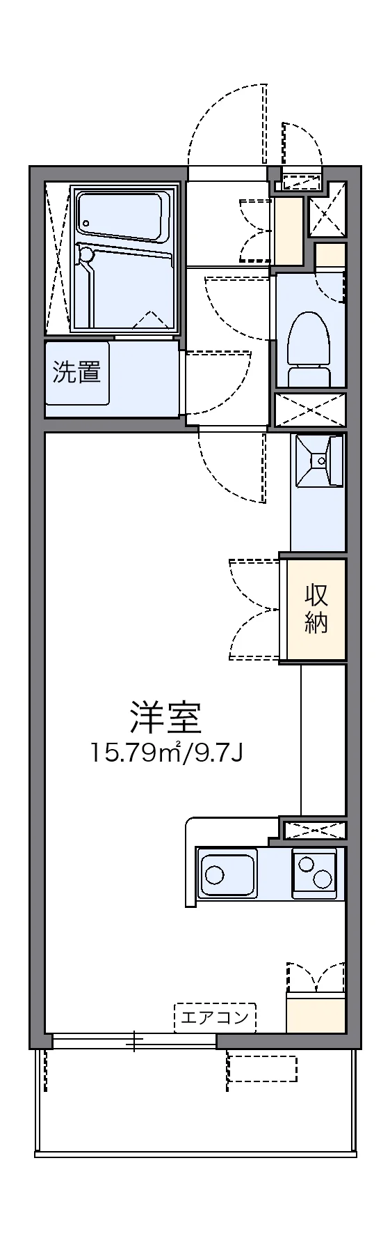 代表的な間取のため実際の間取とは異なる場合があります