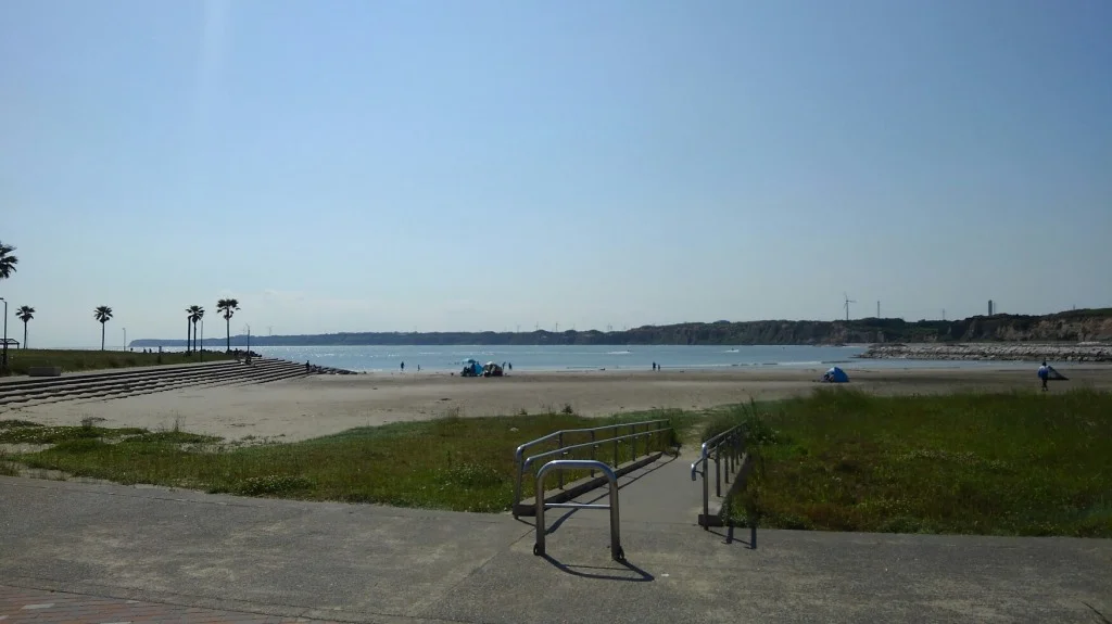 千葉科学大近くの銚子マリーナ海水浴場まで3.9km