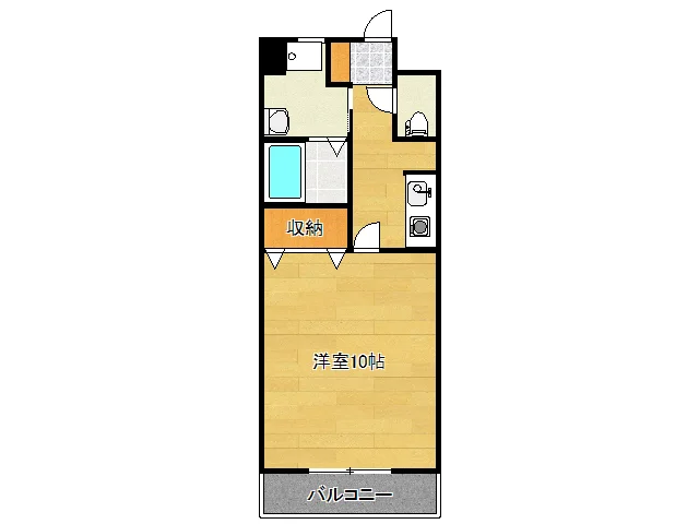 広々洋室１０帖部屋です。
