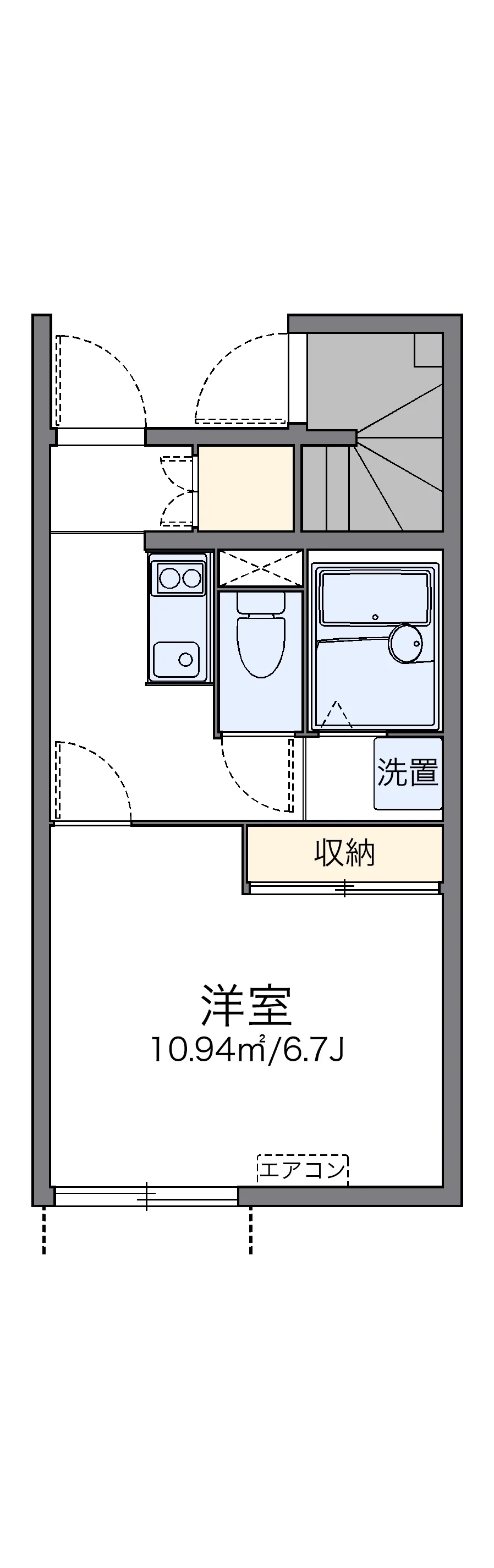 代表的な間取のため実際の間取とは異なる場合があります