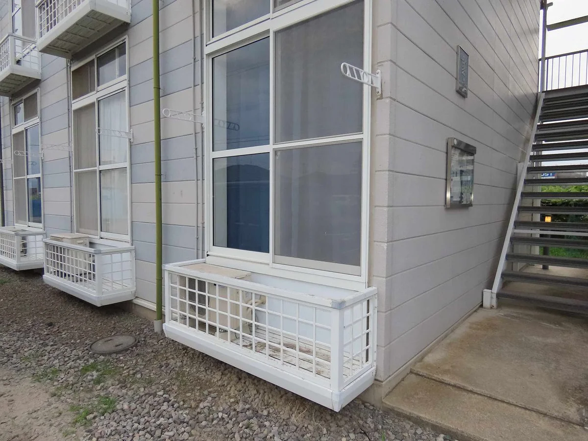 洗濯物を外干しできます