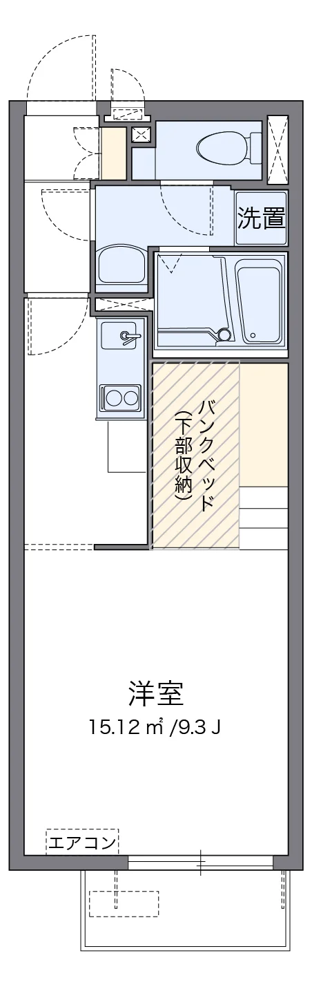 代表的な間取のため実際の間取とは異なる場合があります