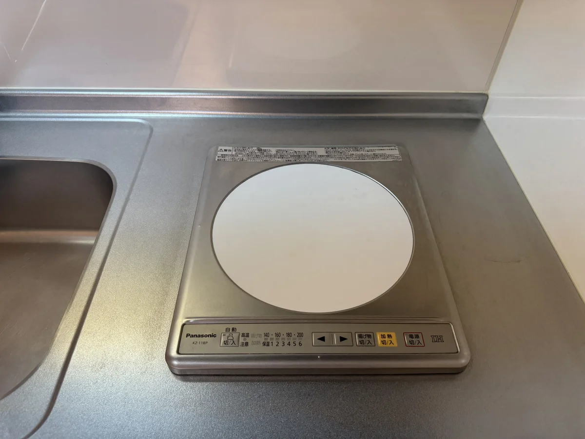 1口ＩＨコンロ付きです。