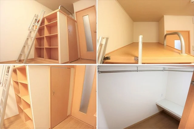 ロフト下の収納スペースです。