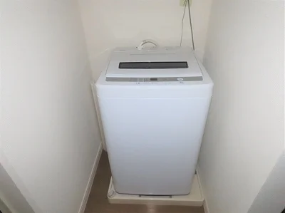 洗濯機も付いています