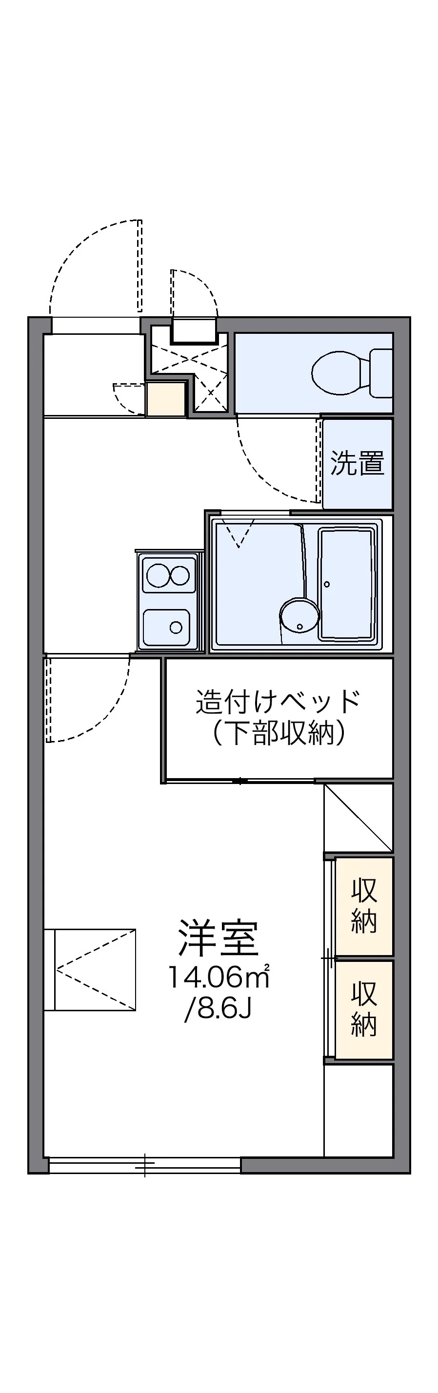 代表的な間取のため実際の間取とは異なる場合があります