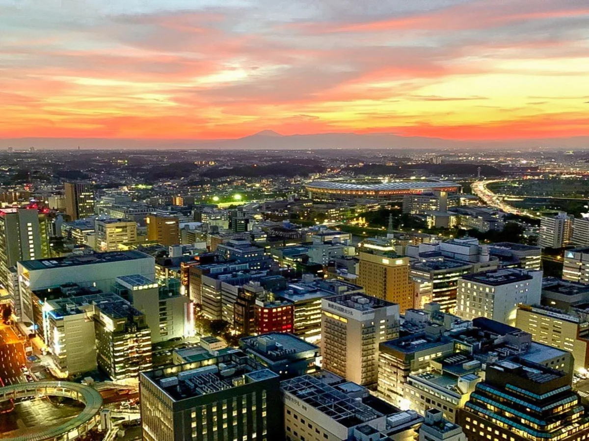 【眺望】富士山方面のマジックアワー