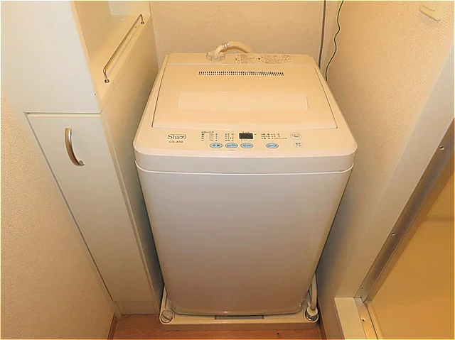 洗濯機も付いています