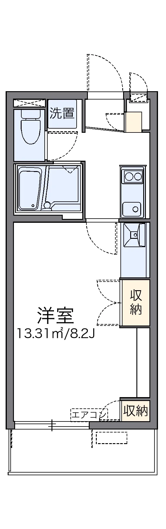 代表的な間取のため実際の間取とは異なる場合があります