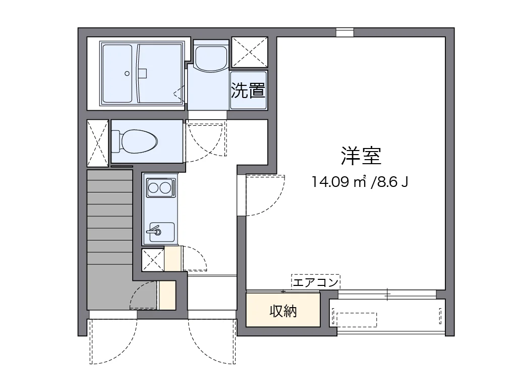 代表的な間取のため実際の間取とは異なる場合があります