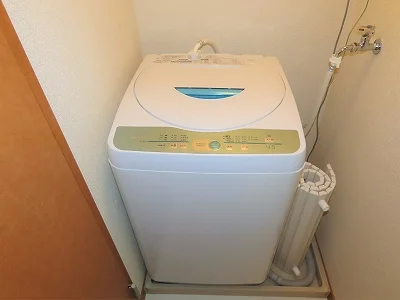洗濯機も付いています