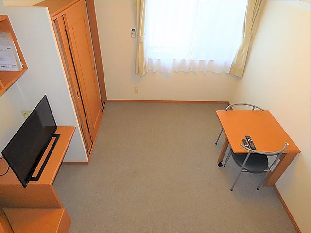 ベッド上からのアングルです