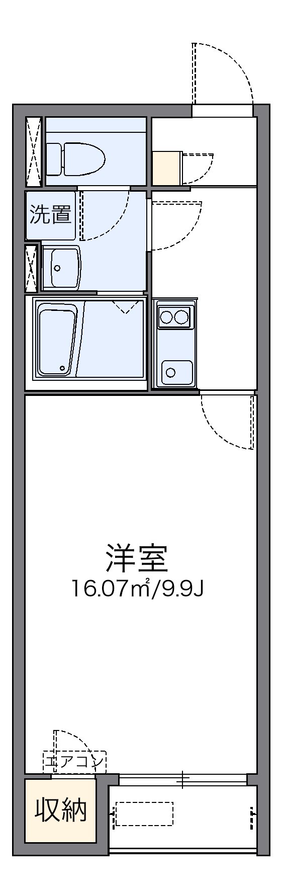 代表的な間取のため実際の間取とは異なる場合があります