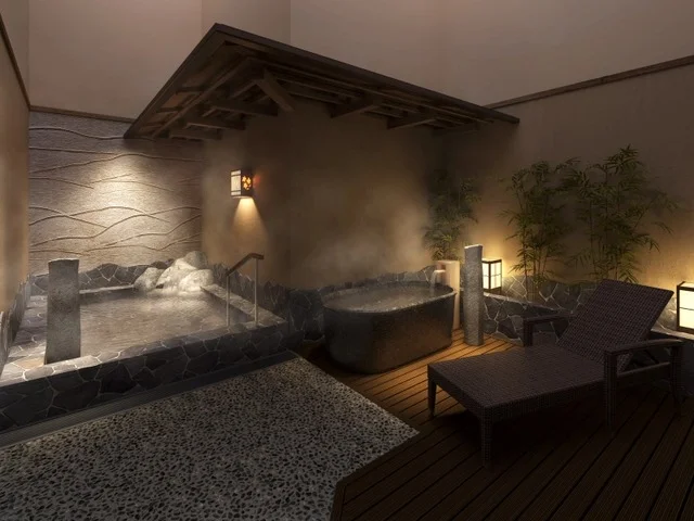 外気浴スペースもご用意しています。