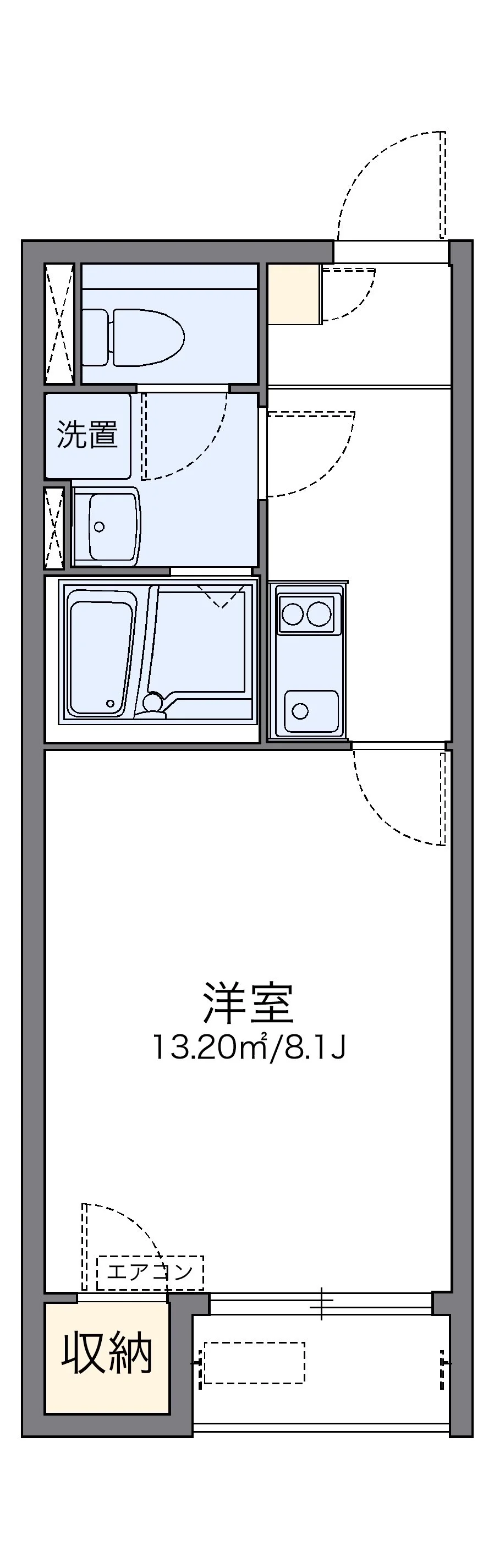 代表的な間取のため実際の間取とは異なる場合があります
