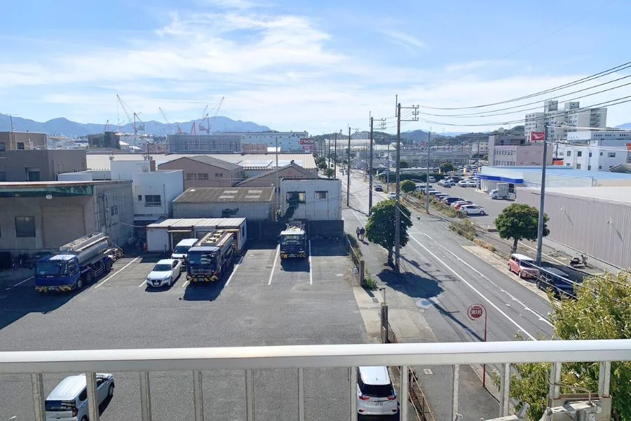 ベランダからの景色です