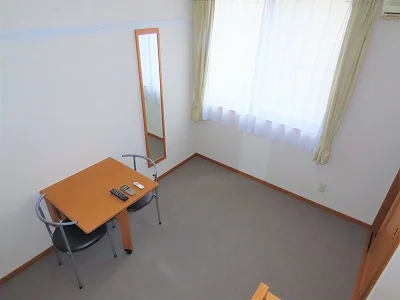 ベッド上からのアングルです