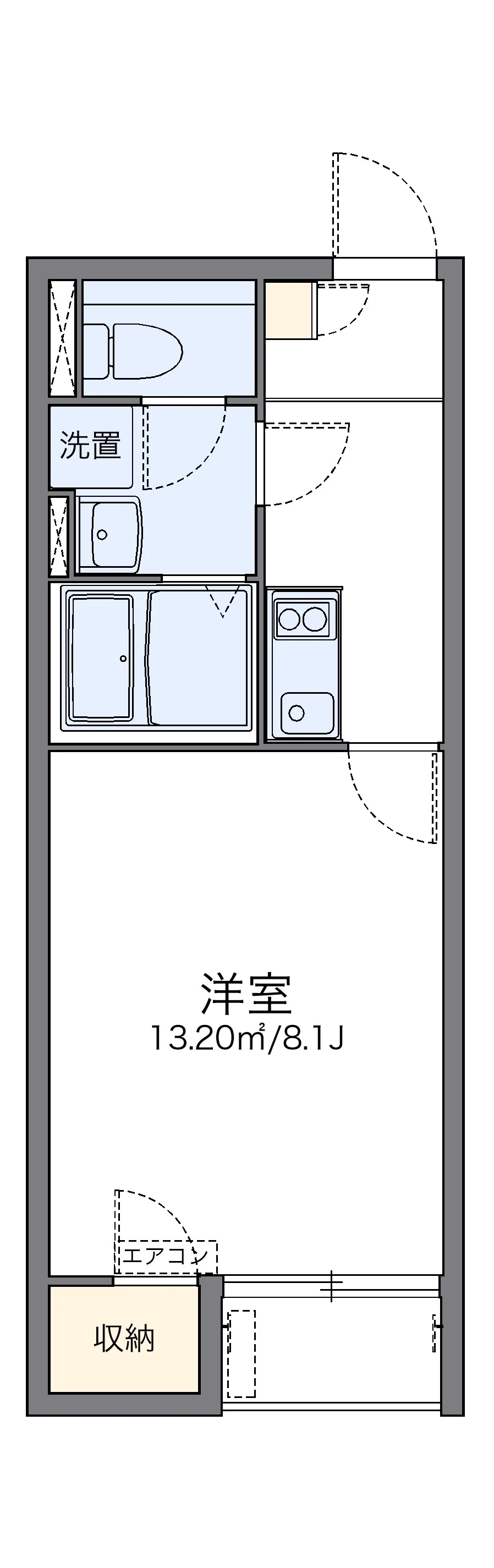 代表的な間取のため実際の間取とは異なる場合があります