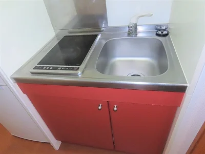 2口の電気コンロまたはIHコンロとなります