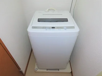 洗濯機も付いています
